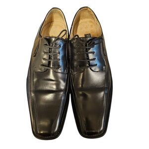 Stacy Adams Men's Black Oxford Square Toe Leather Dress Shoes‎  10m